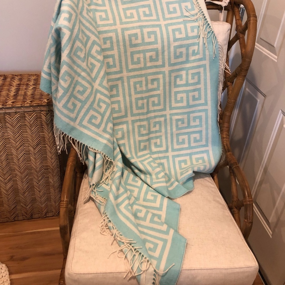 Jonathan Adler Baby Alpaca Throw EUC